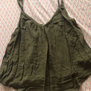Roxy XS green cami